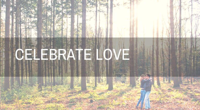 celebrate love in het bos